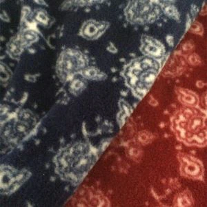Vải fleece với in